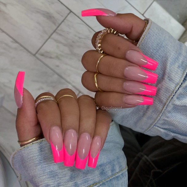 Appealing Womens Long Pink Nails