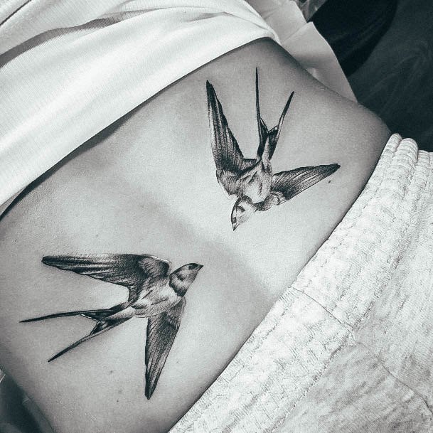 Appealing Womens Lower Back Tattoos