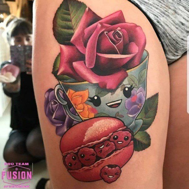 Appealing Womens Macaron Tattoos