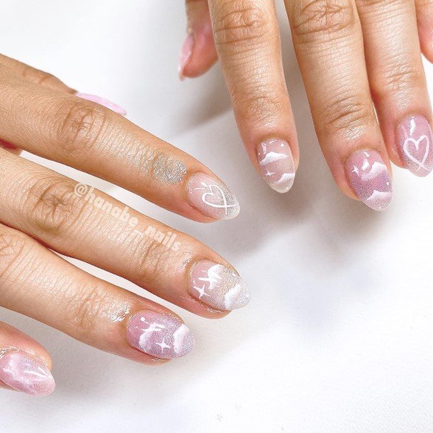 Appealing Womens Marble Nails