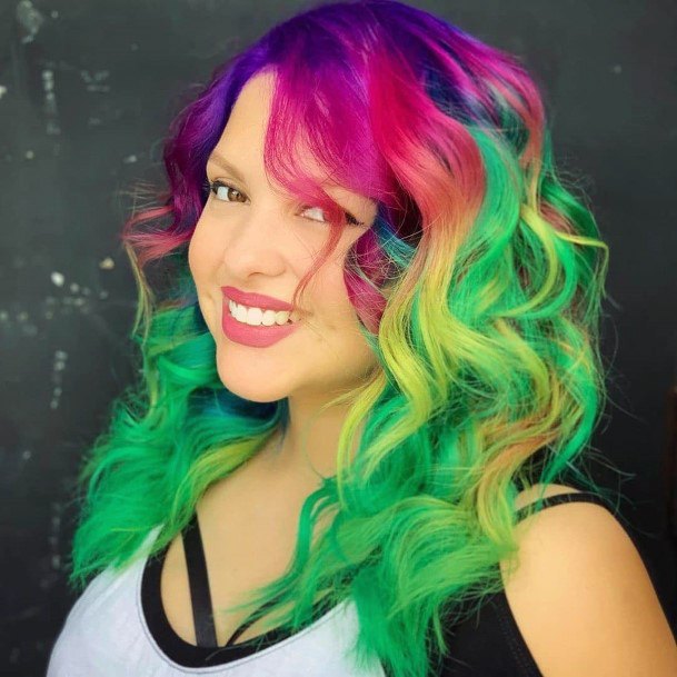 Appealing Womens Neon Hairstyless