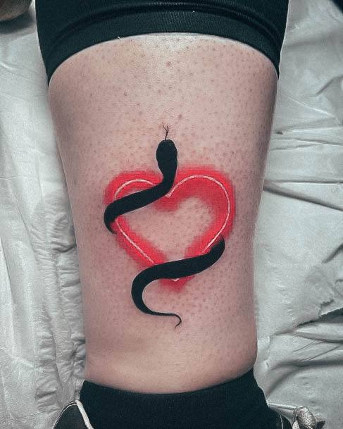 Appealing Womens Neon Tattoos