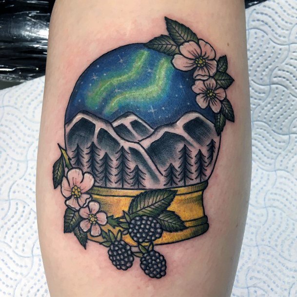 Appealing Womens Northern Lights Tattoos