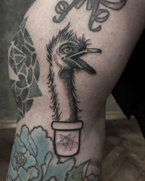 Appealing Womens Ostrich Tattoos