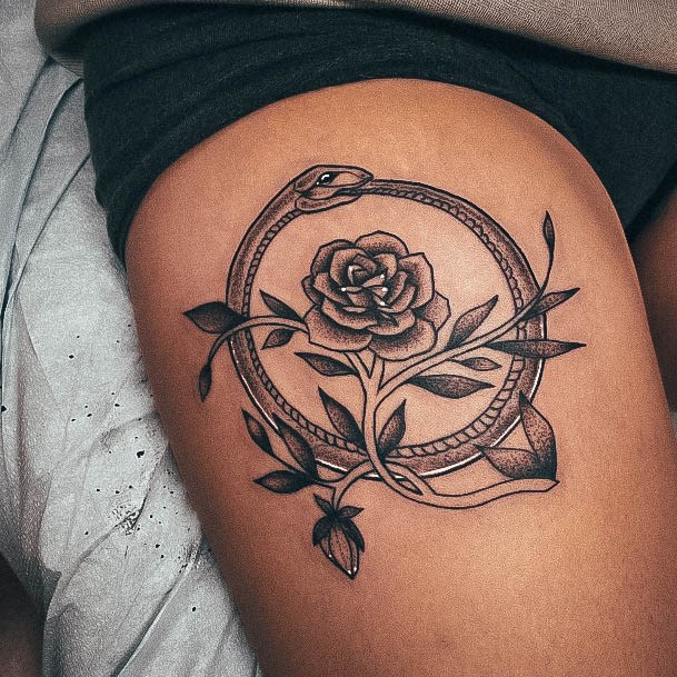 Appealing Womens Ouroboros Tattoos