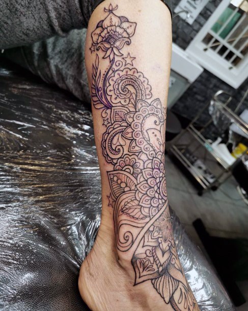 Appealing Womens Paisley Tattoos
