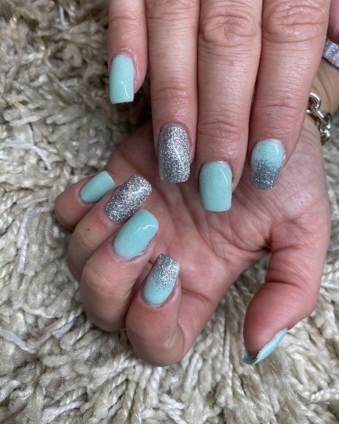 Appealing Womens Pale Blue Nails