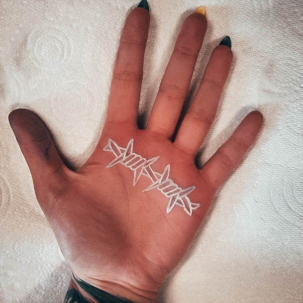 Appealing Womens Palm Tattoos