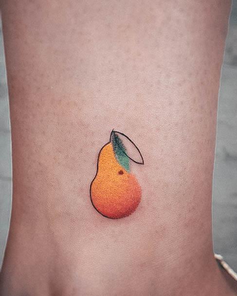 Appealing Womens Pear Tattoos