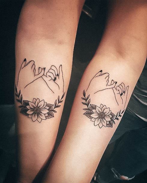 Appealing Womens Pinky Promise Tattoos