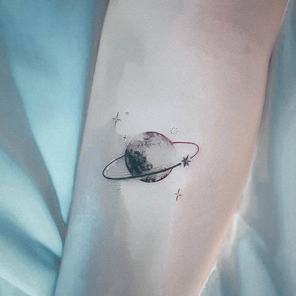 Appealing Womens Planet Tattoos