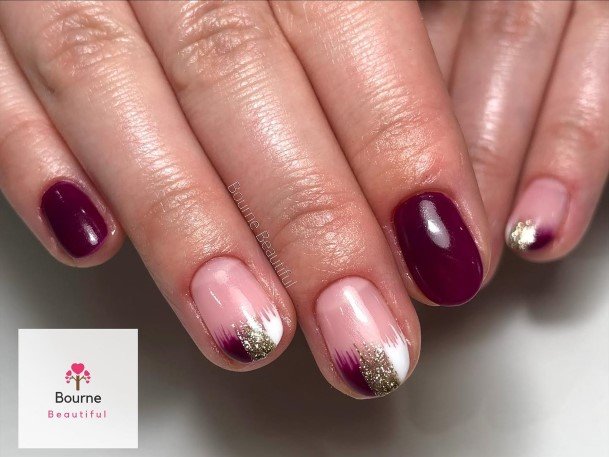 Appealing Womens Plum Nails