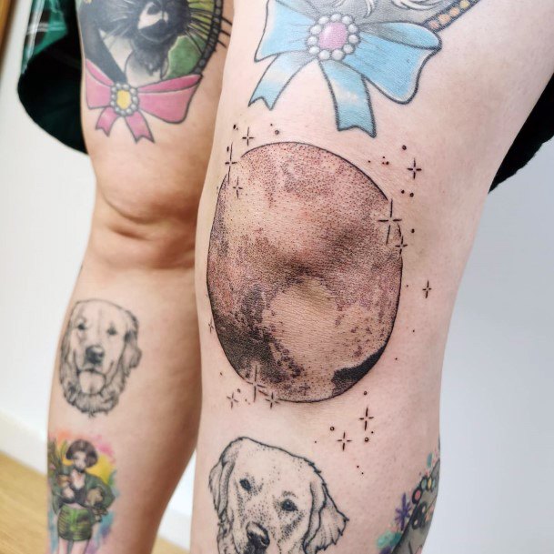 Appealing Womens Pluto Tattoos