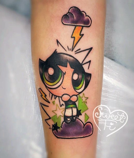Buttercup tattoo by me at Fallen Heroes in Kissimmee FL  rtattoos