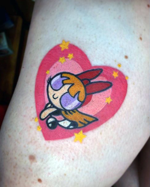 Appealing Womens Powerpuff Girls Tattoos