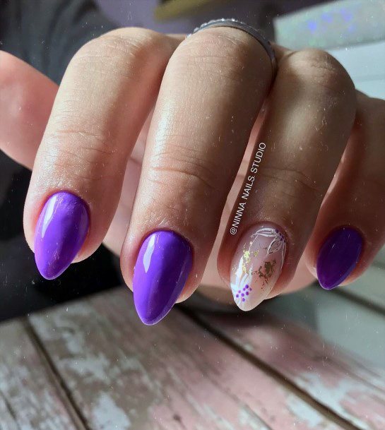 Appealing Womens Purple Dress Nails