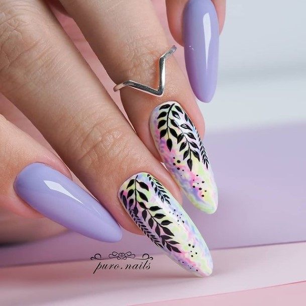 Appealing Womens Purple Summer Nails