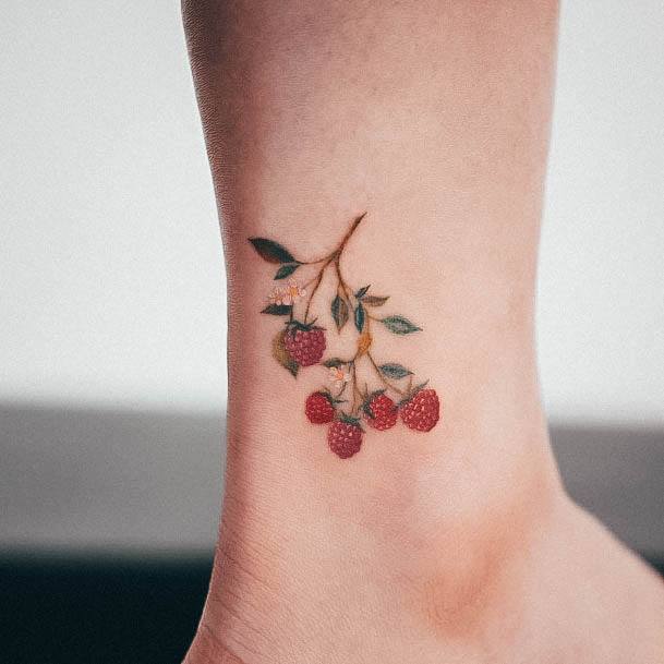 Appealing Womens Raspberry Tattoos