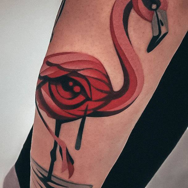 Appealing Womens Red Ink Tattoos