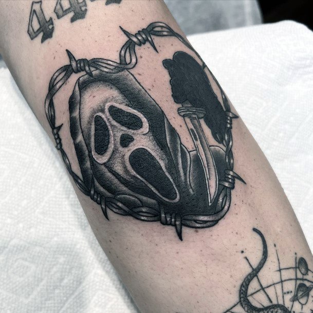 Appealing Womens Scream Tattoos