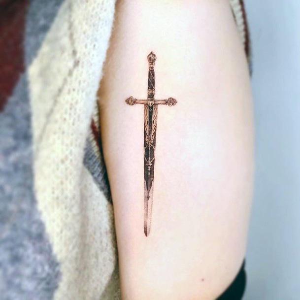 Appealing Womens Sword Tattoos