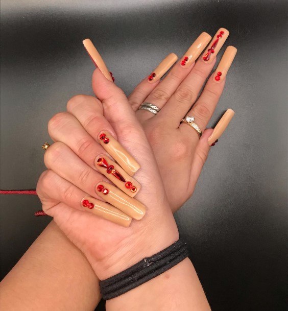 Appealing Womens Tan Nails