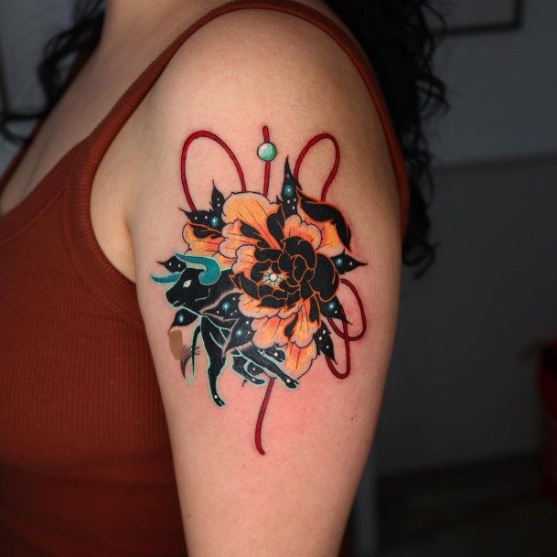 Appealing Womens Taurus Tattoos