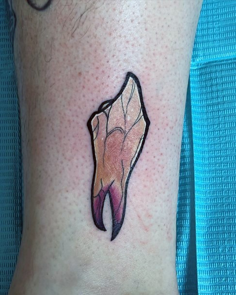 Appealing Womens Tooth Tattoos