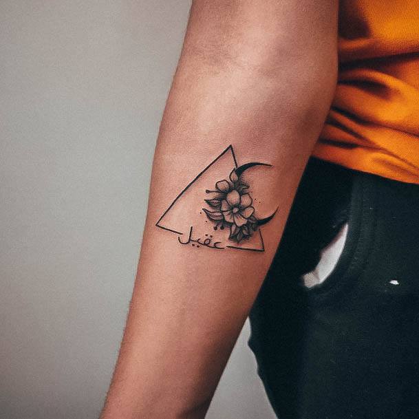 Appealing Womens Triangle Tattoos