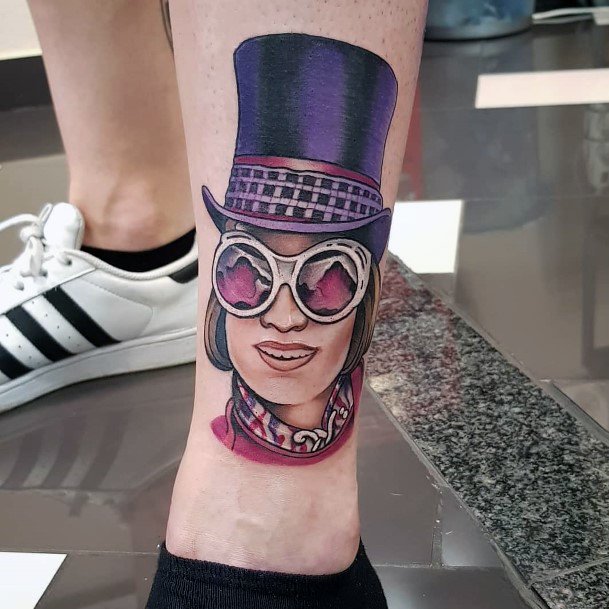 willy wonka by Cecil Porter TattooNOW