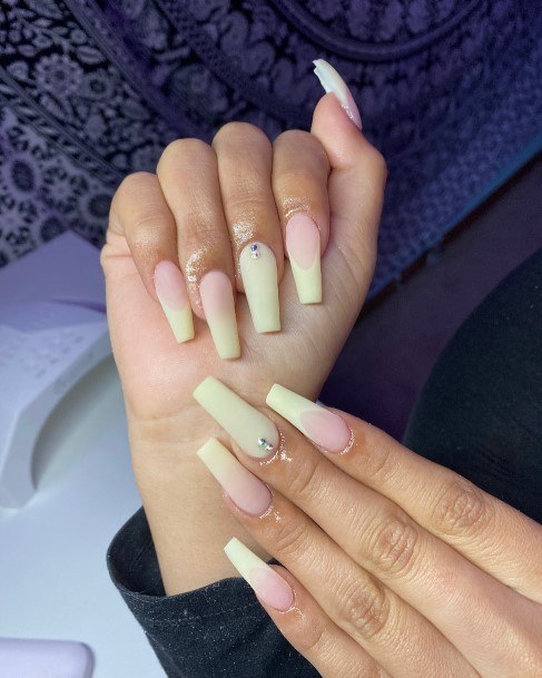 Appealing Womens Yellow French Tip Nails