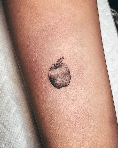 Apple Tattoo Designs For Women