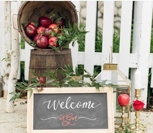 Apples Cheap Wedding Decor