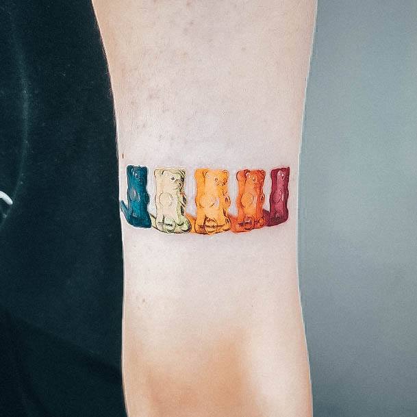 Armband Girls Designs Gummy Bear Tattoo