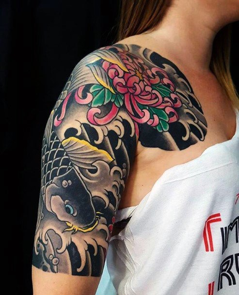 Arresting Half Sleeve Tattoo Women