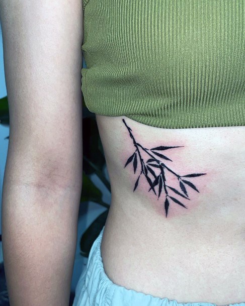 Art Bamboo Tattoo Designs For Girls