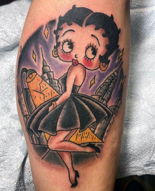 Top 100 Best Betty Boop Tattoos For Women - Cartoon Design Ideas