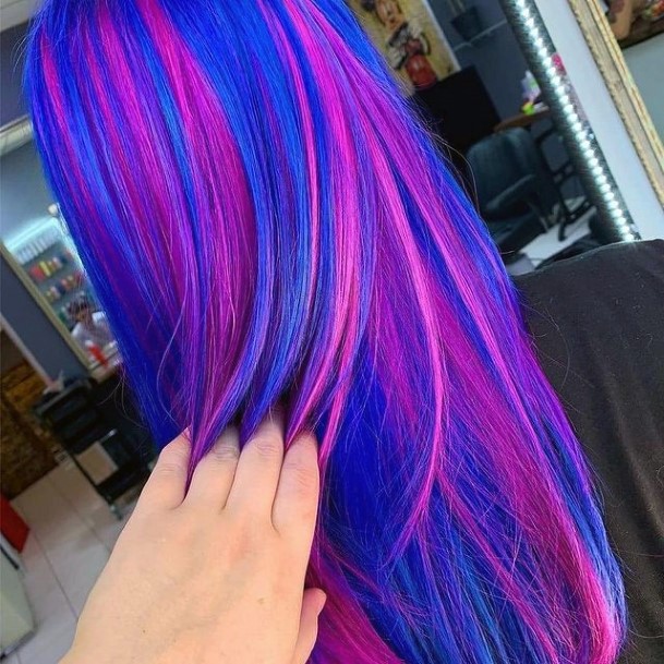 Art Blue Hairstyles Ideas For Girls