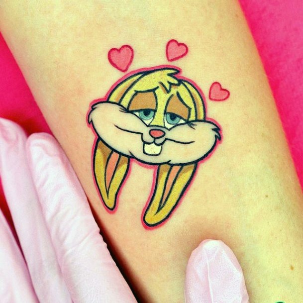 Art Bugs Bunny Tattoo Designs For Girls