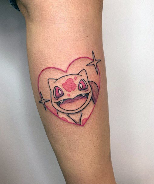 Art Bulbasaur Tattoo Designs For Girls