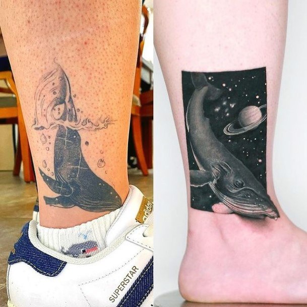 Art Cover Up Tattoo Designs For Girls Leg Ankle