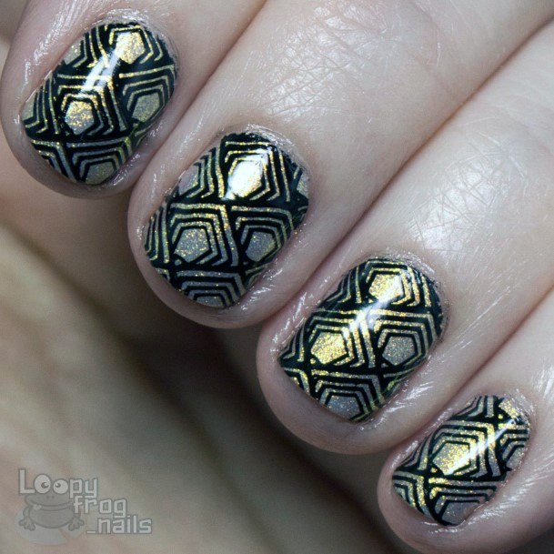 Art Deco Womens Feminine Art Deco Nails