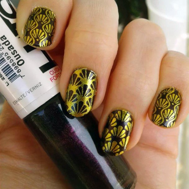 Art Deco Womens Nail Designs