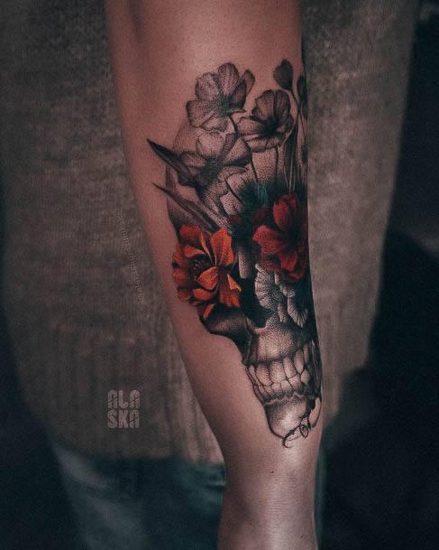 Art Memento Mori Tattoo Designs For Girls