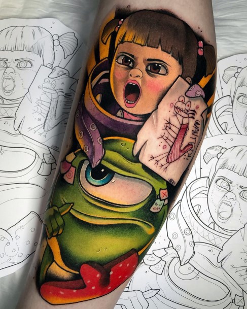 Art Monsters Inc Tattoo Designs For Girls