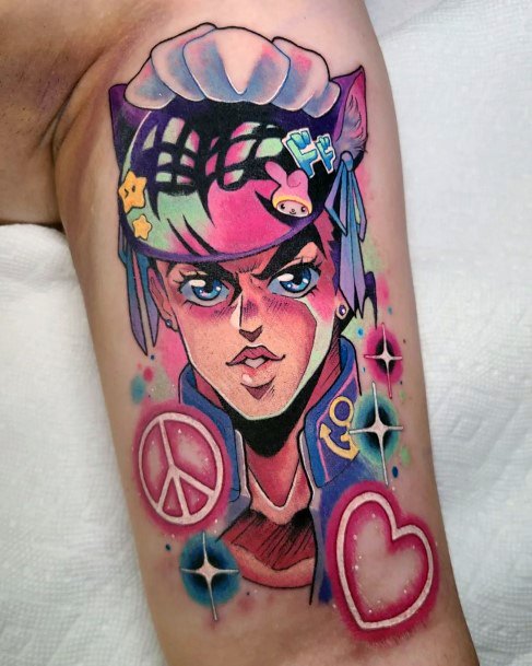 Art Neon Tattoo Designs For Girls