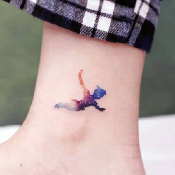 Art Peter Pan Tattoo Designs For Girls