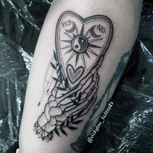 Art Planchette Tattoo Designs For Girls