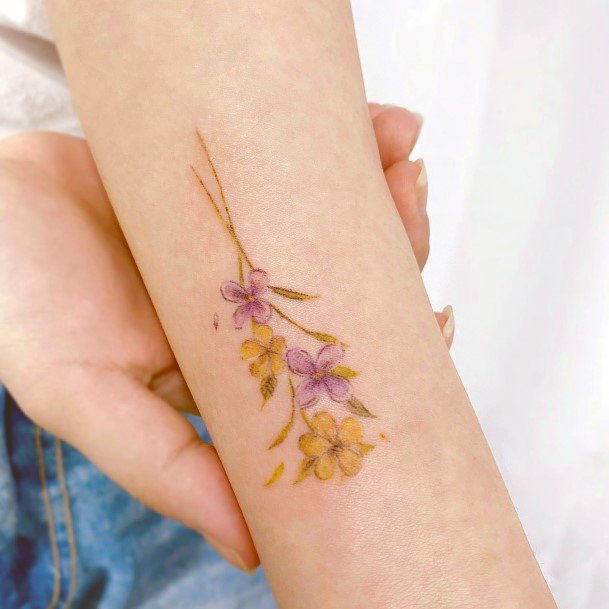 Art Ranunculus Buttercup Tattoo Designs For Girls