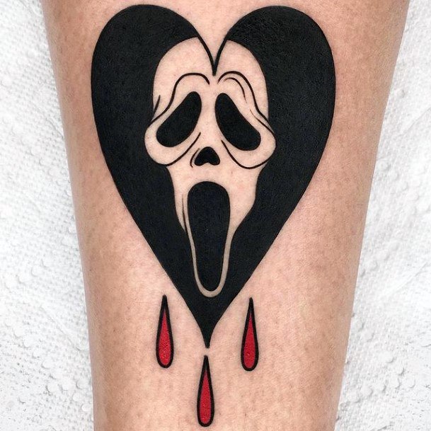 Top 100 Best Scream Tattoos For Women Scary Movie Design Ideas